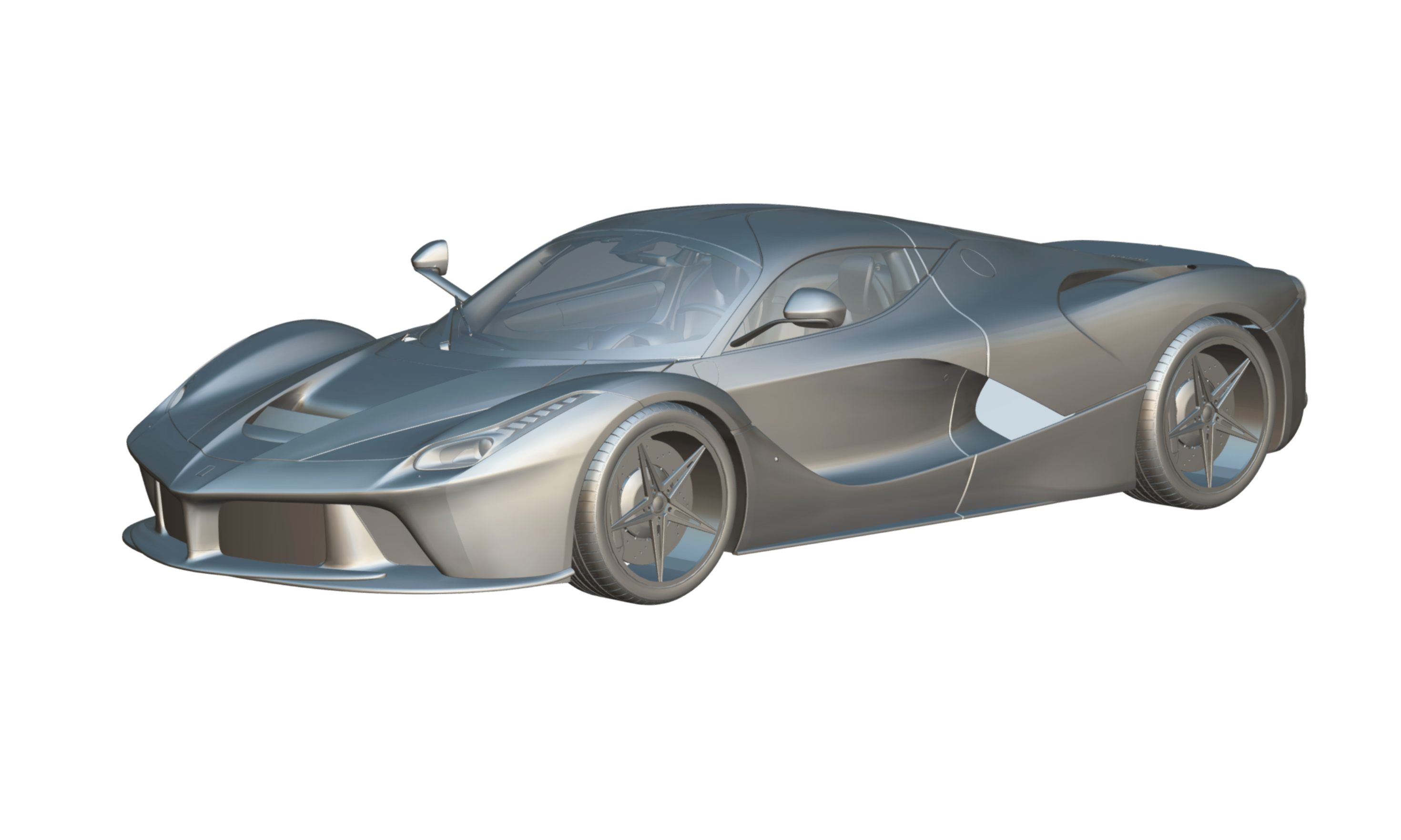 The underlying wireframe mesh.
